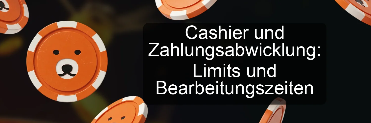 Cashier und Zahlungsabwicklung: Limits und Bearbeitungszeiten